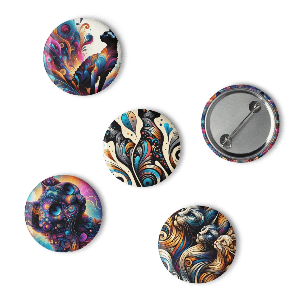 Set of Pin Buttons: Devon Rex product image (6)
