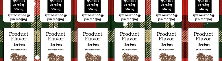 Plaid and Pine Label Template Bundle product image (2)