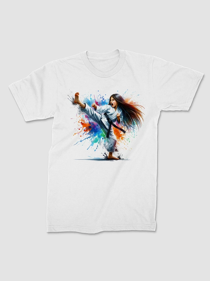 Karate Kick Girl Youth T-Shirt product image (1)