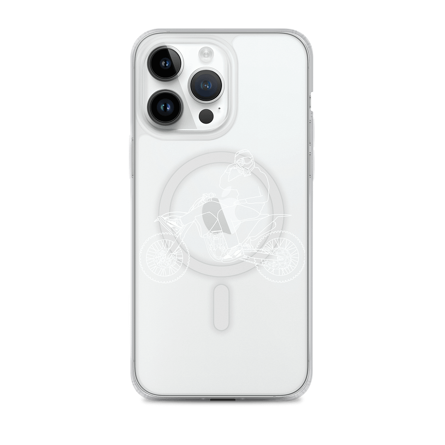 Bike and signature outline (White) Phone Case product image (1)