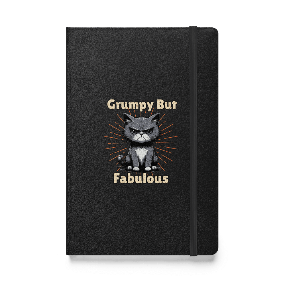 Grumpy But Fabulous Cat Hardcover Notebook product image (1)
