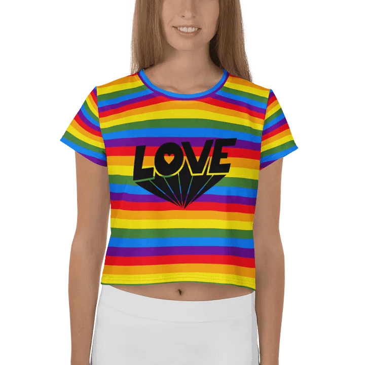 Love Diamond All-Over Crop Tee product image (1)