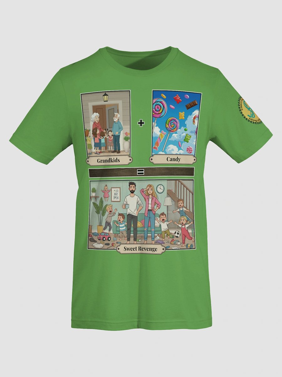 Grandkids + Candy = Sweet Revenge (Both) Bella+Canvas Supersoft T-Shirt Colors (4) product image (7)