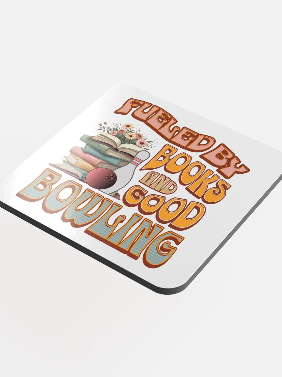 Fueled By Books And Good Bowling Bibliophile's Delight Coaster product image (4)