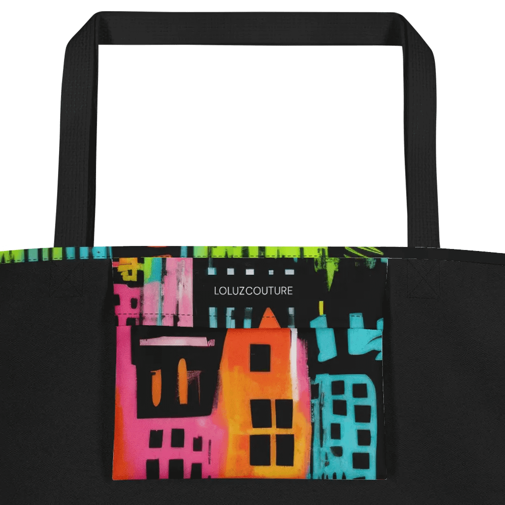 Vibrant Urban Geometry All-Over Tote Bag product image (6)