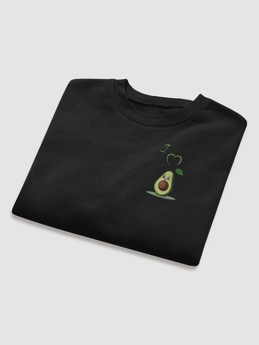 I Heart Avocado Cartoon Crop Sweatshirt product image (36)