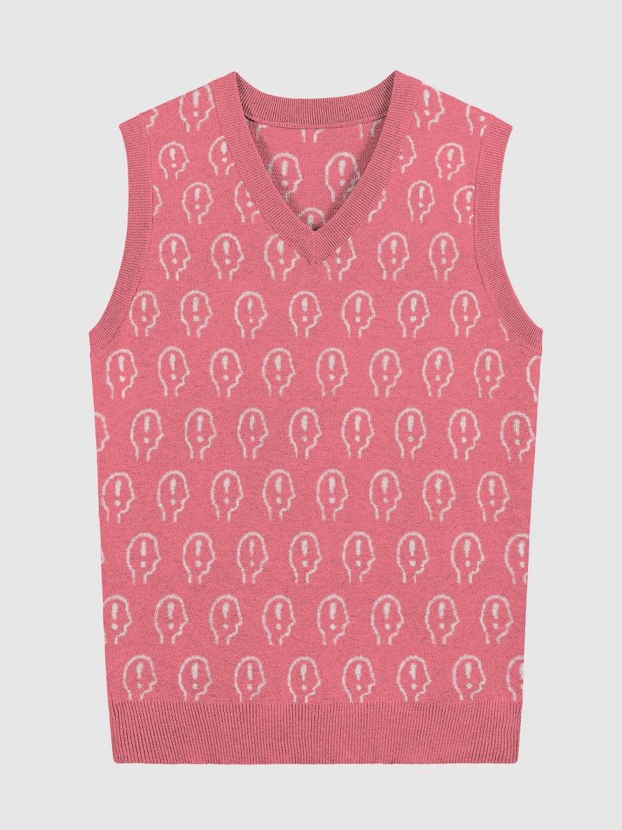 EXCLAIMING MENTALLY (duotone pink) knitwear vest product image (3)