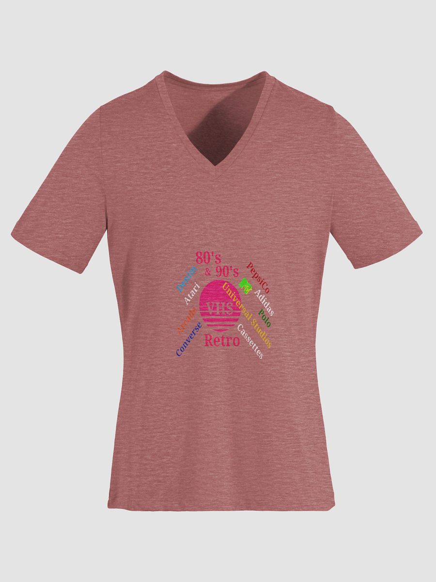 Retro VHS Dream Women's V-Neck Tee product image (3)