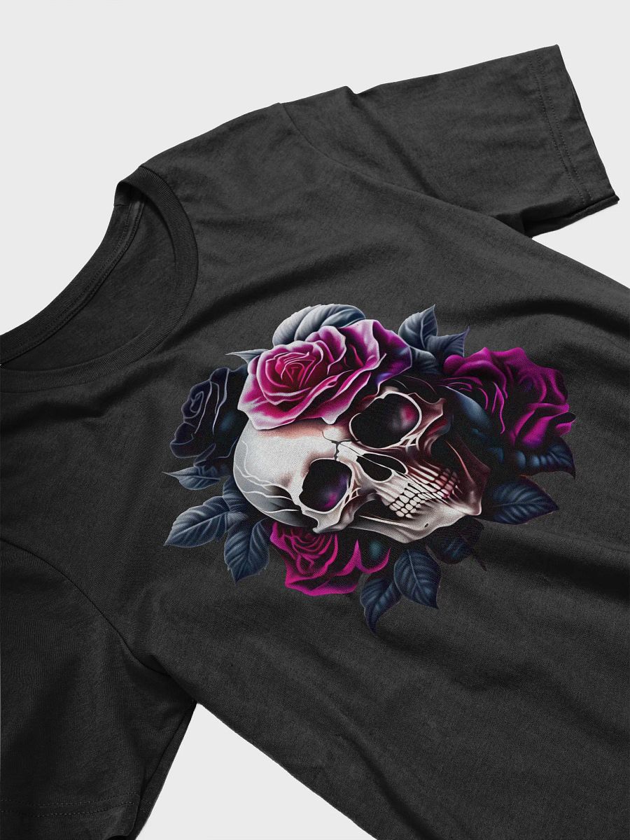 Skull Flower Magenta T-shirt product image (3)