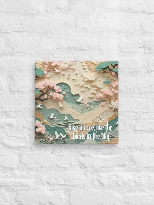 Paper Cut Pastel Landscape Wall Art #729 product image (1)