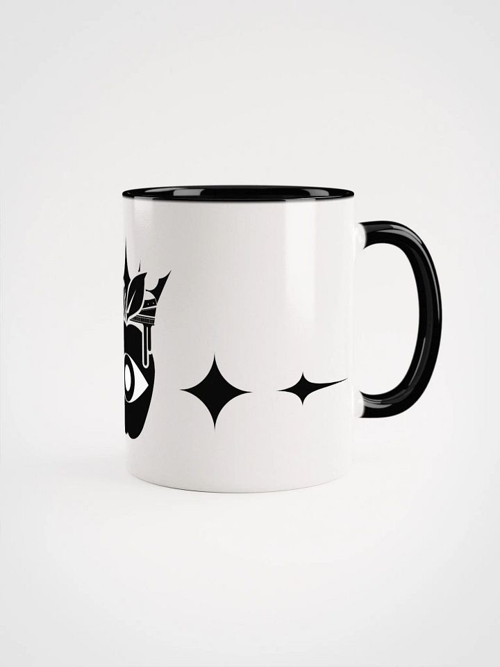 Crowned Apple (Black) ✦ Ceramic Mug with Color Inside product image (4)