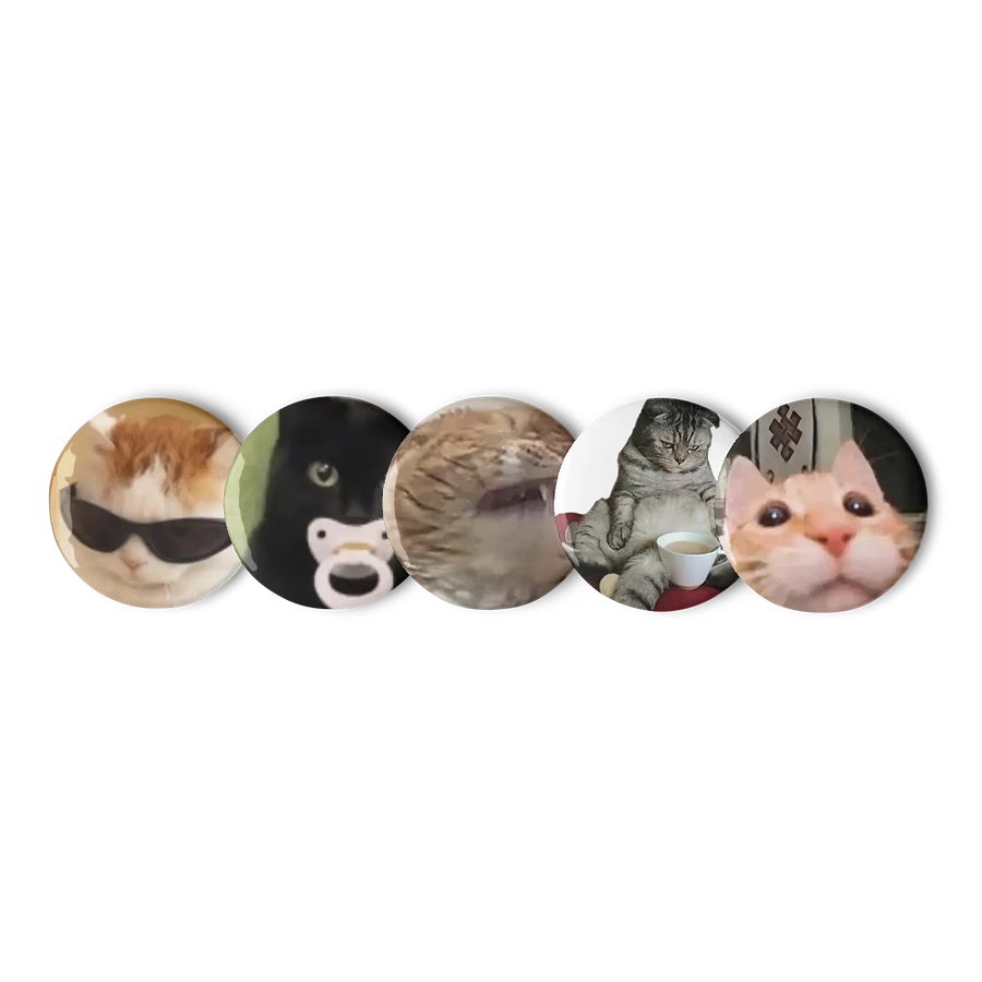 Set of Pin Buttons: Meme Cats 27 product image (11)