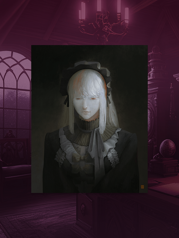 PorcelainMaid Print - A Doll Lost In Thought product image (1)