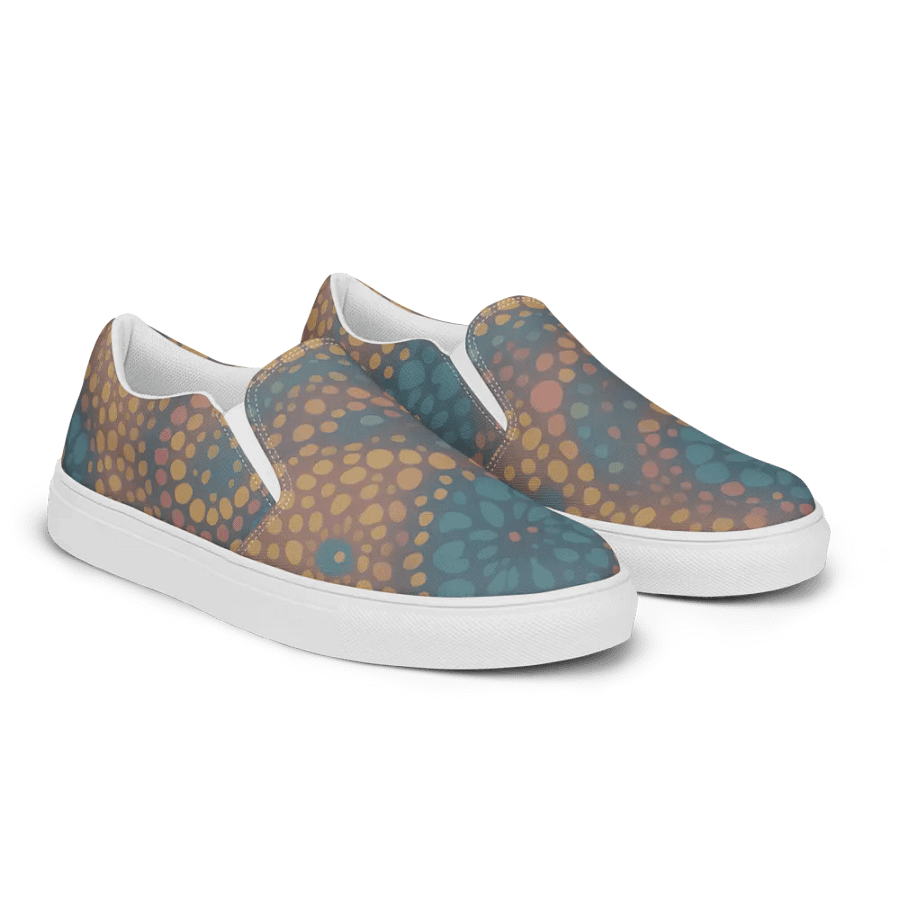 Abstract Floral Slip-On Canvas Shoes product image (9)