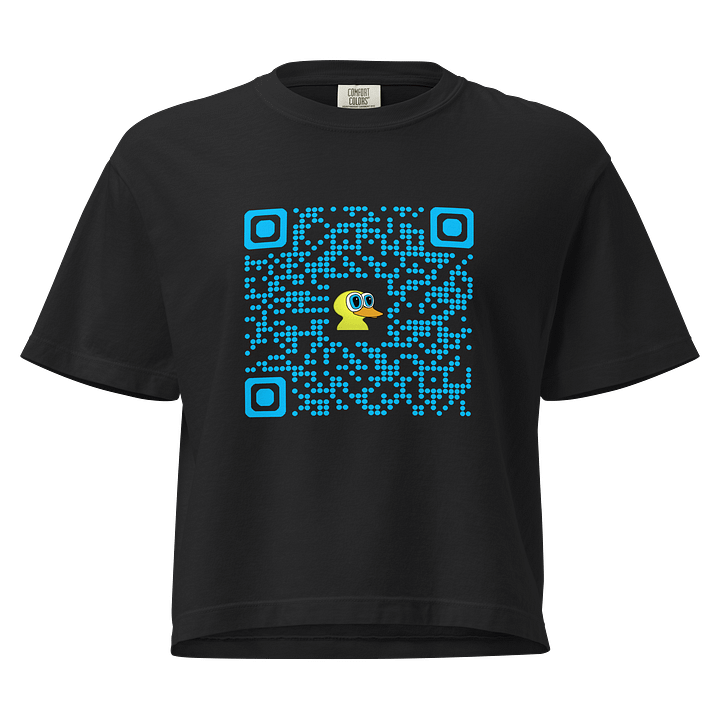 Inverted Blue Quackers QR Comfort Colors Women's Heavyweight Boxy T-Shirt product image (1)