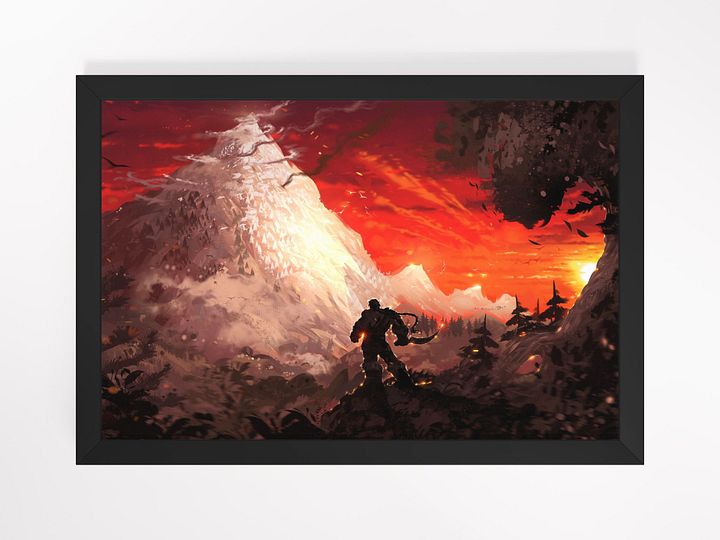 Orc Mountain Framed Art Print, by Ryky product image (1)