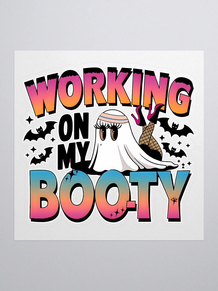 Spooky Boo-ty Kiss Cut Stickers product image (1)