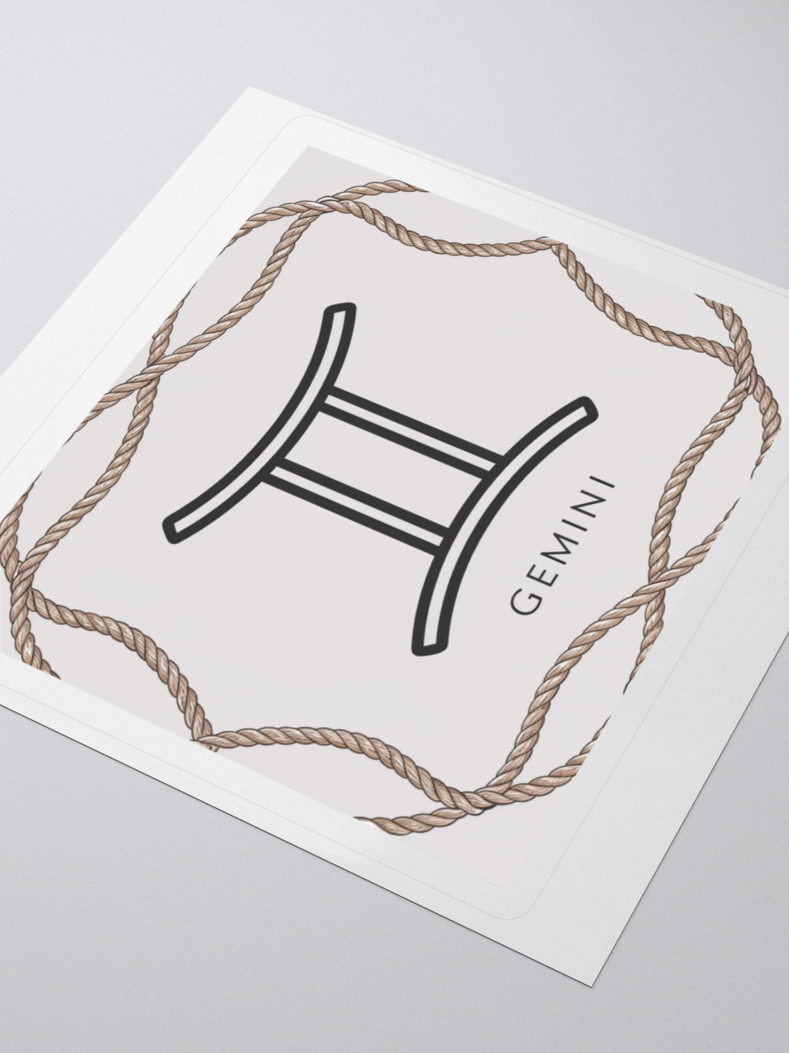 Gemini Zodiac Rope Sticker product image (7)