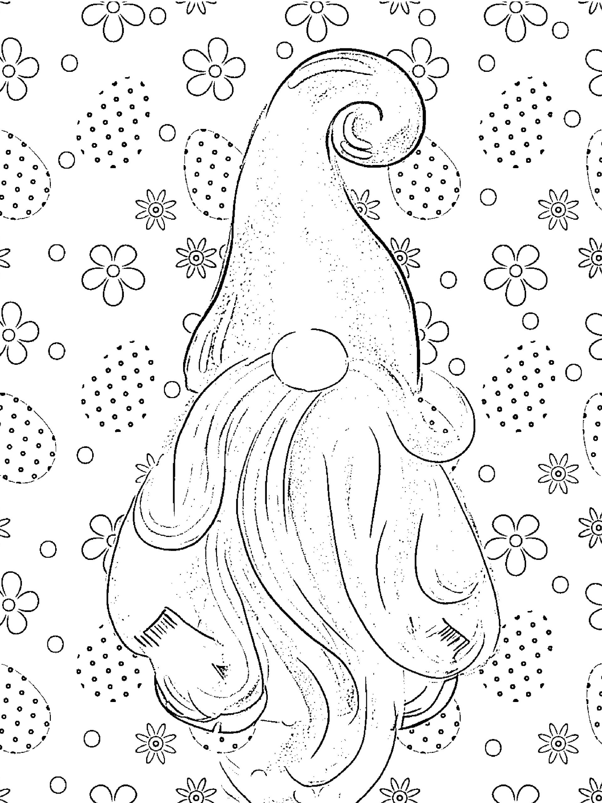 Easter Gnomes Coloring Pages-Chillin' with My Gnomies product image (2)