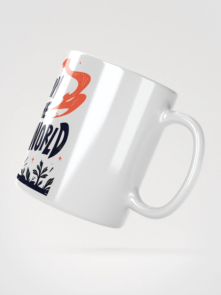 Flaming Dragon Meets Global Chaos Glossy Mug product image (2)