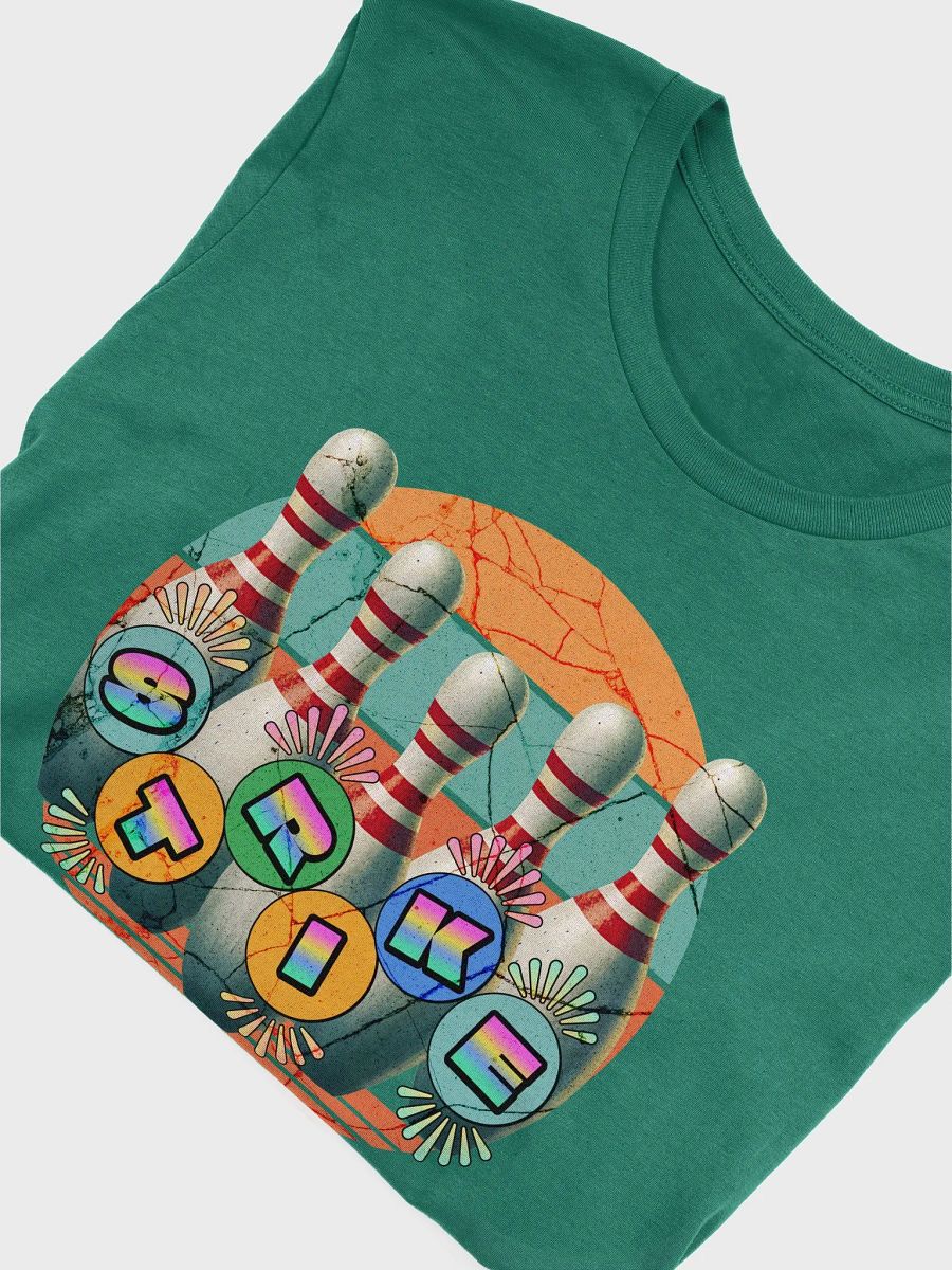 Bowing Pins Strike Retro T-Shirt product image (15)
