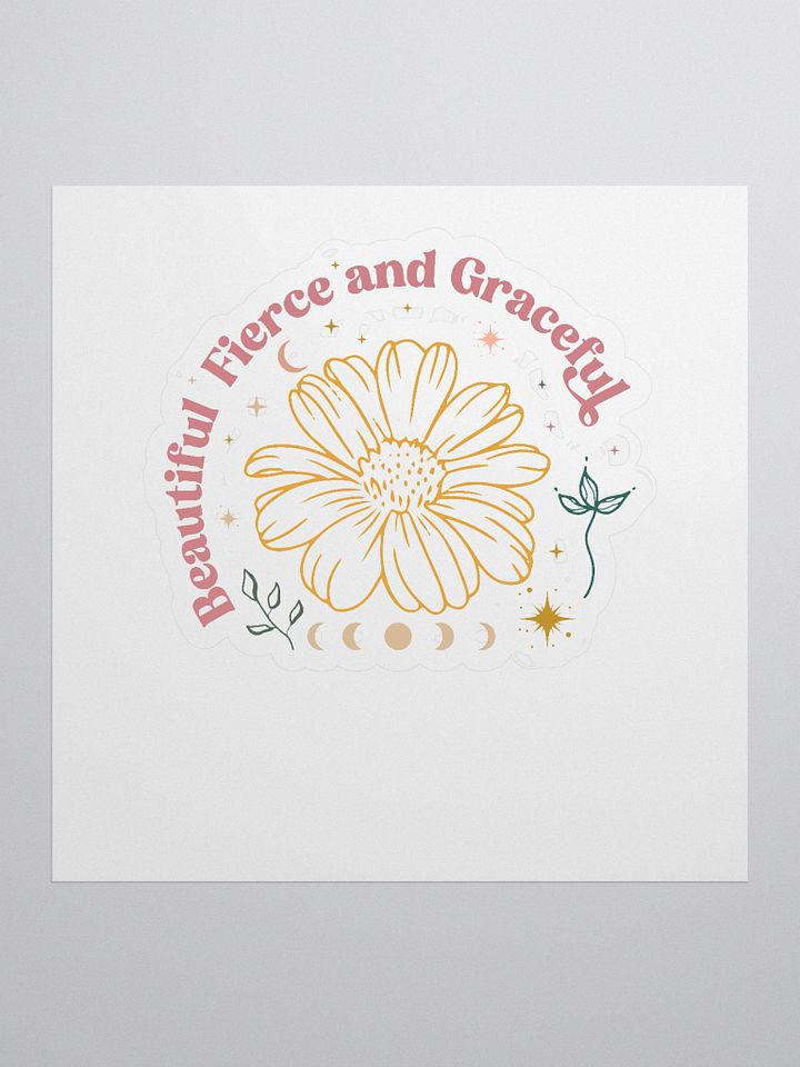 Beautiful Fierce Graceful Kiss Cut Stickers product image (1)