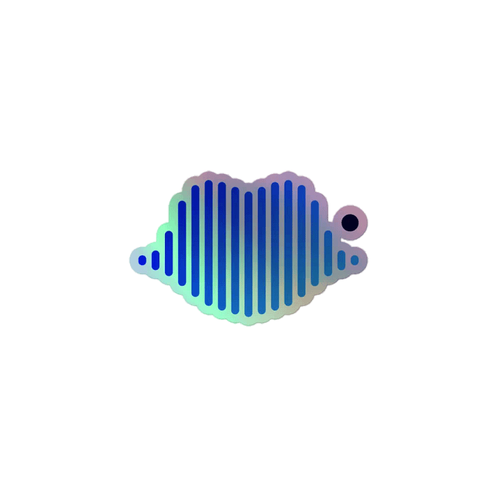 Under Covers Audio Holographic Sticker product image (1)