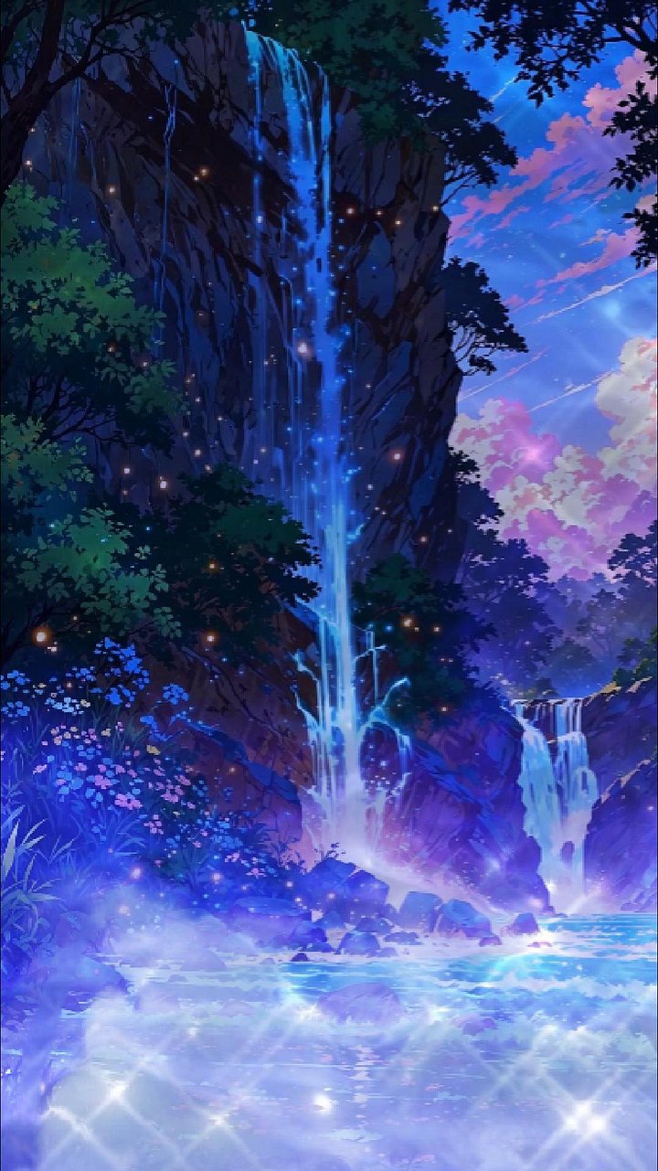 Dreamy Purple Haze Waterfall for your relaxation. product image (1)