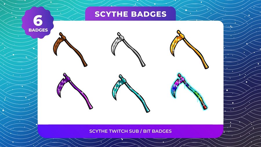 Scythe Twitch Badges 6-Pack product image (1)