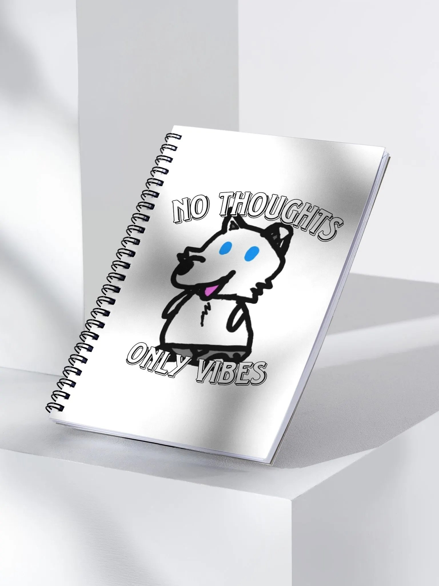 No Thoughts Only Vibes Liffy Spiral Notebook product image (3)