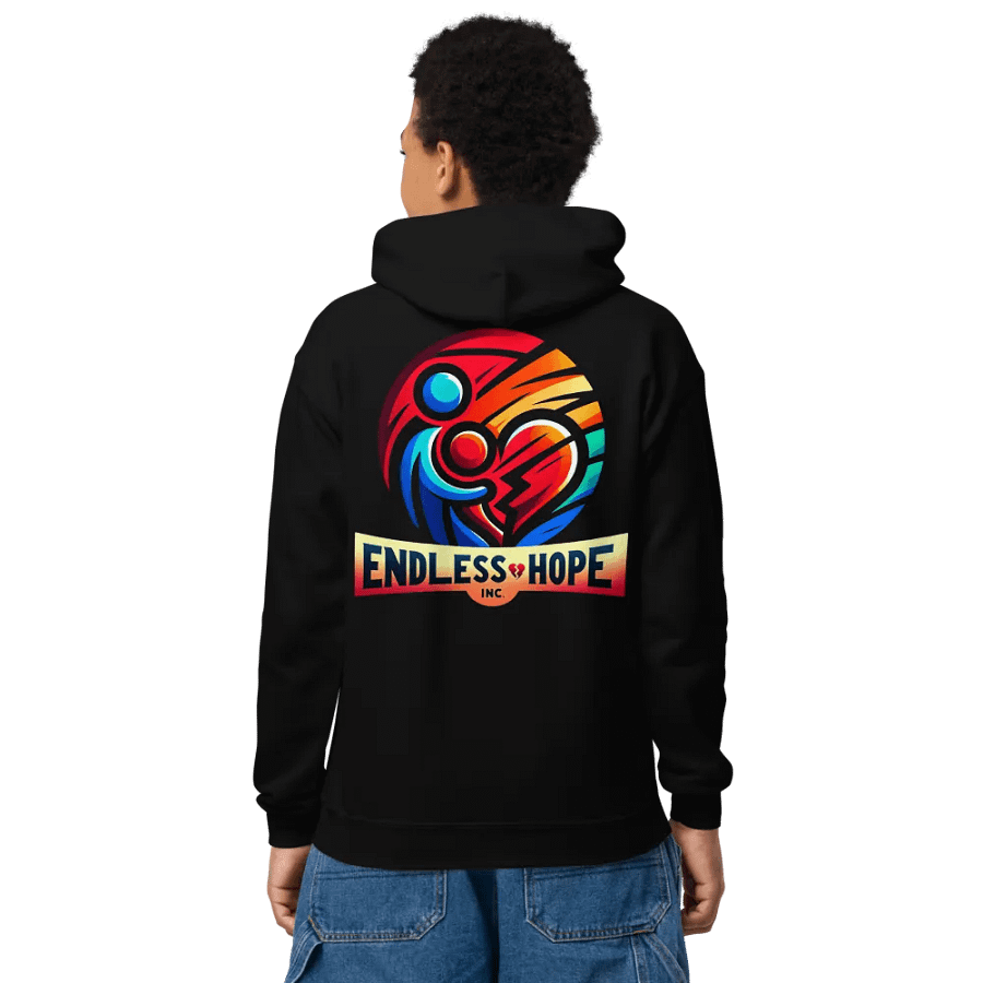 Endless Hope Inc Youth Hoodie (White Writing) product image (4)