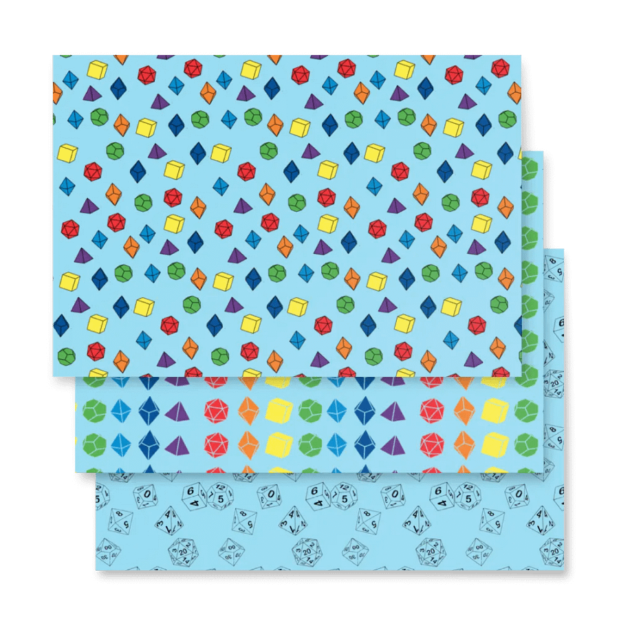 RPG polyhedral dice Wrapping Paper Set product image (3)