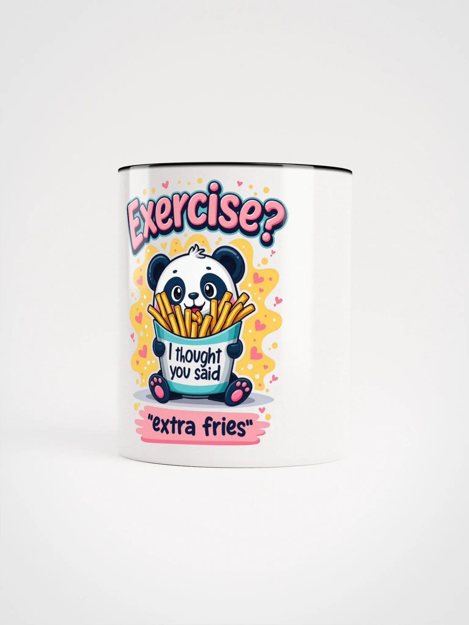 Extra Fries Panda Ceramic Mug product image (59)