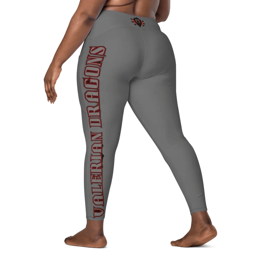 GRAY demon soul square up women's pocket leggings product image (11)