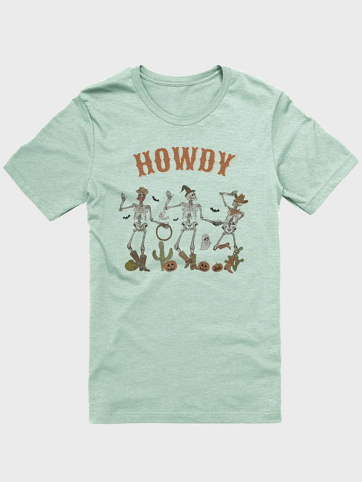 Halloween Dancing Cowboy Skeletons Unisex T-Shirt product image (2)