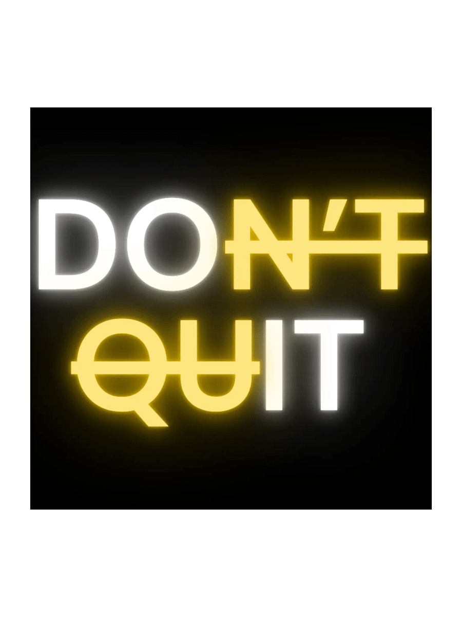 Don't Quit Stickers product image (7)