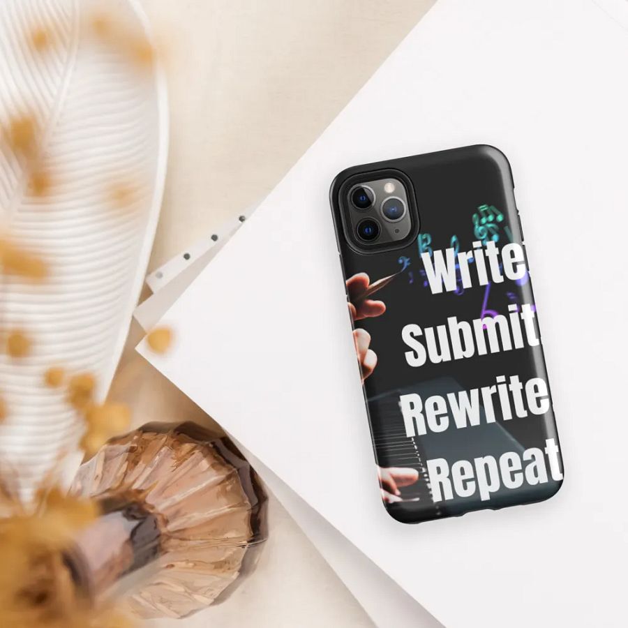 'Write Submit Rewrite Repeat' Inspirational iPhone Tough Case product image (5)