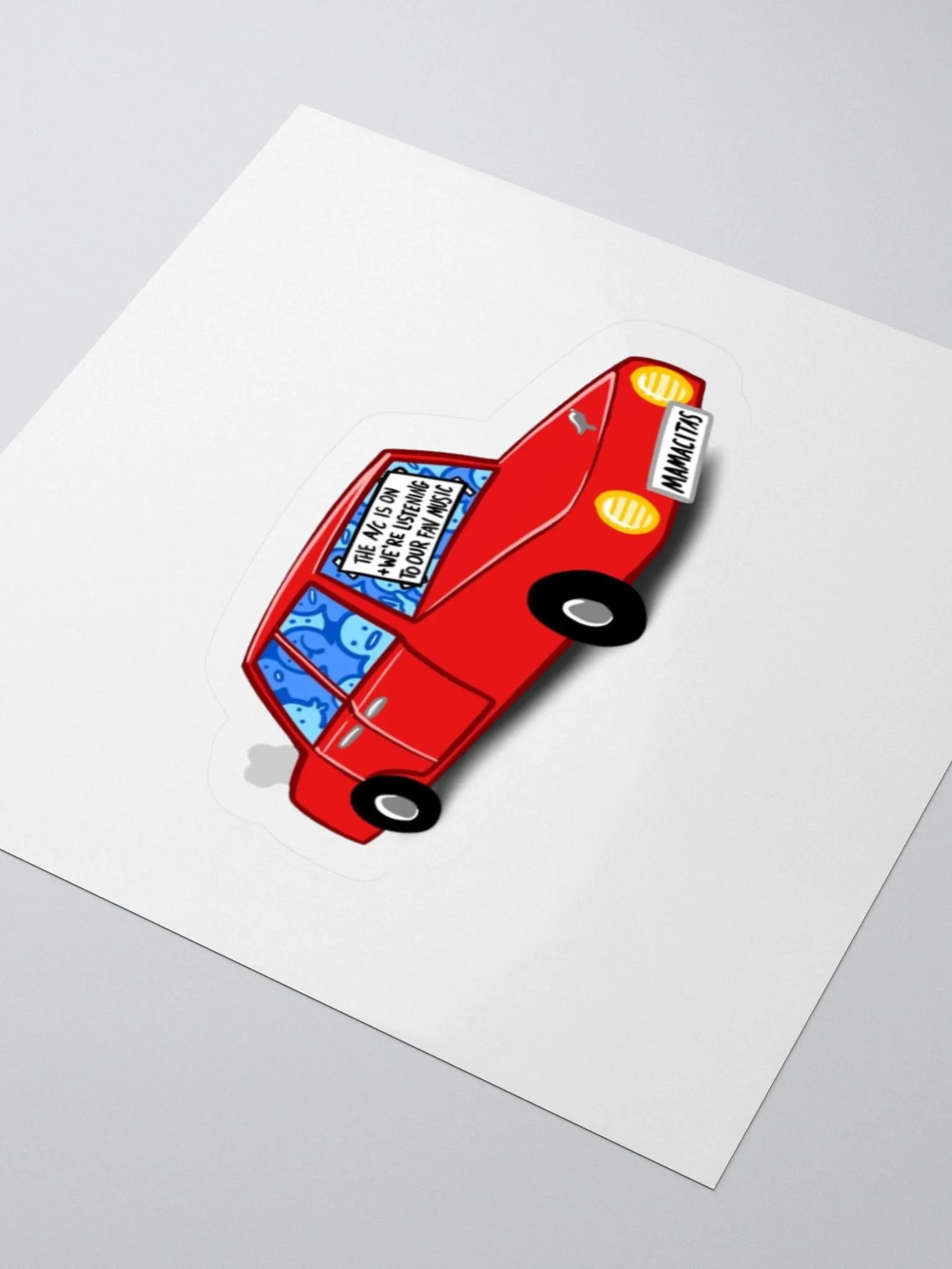 LEFT IN THE HOT CAR STICKER product image (6)