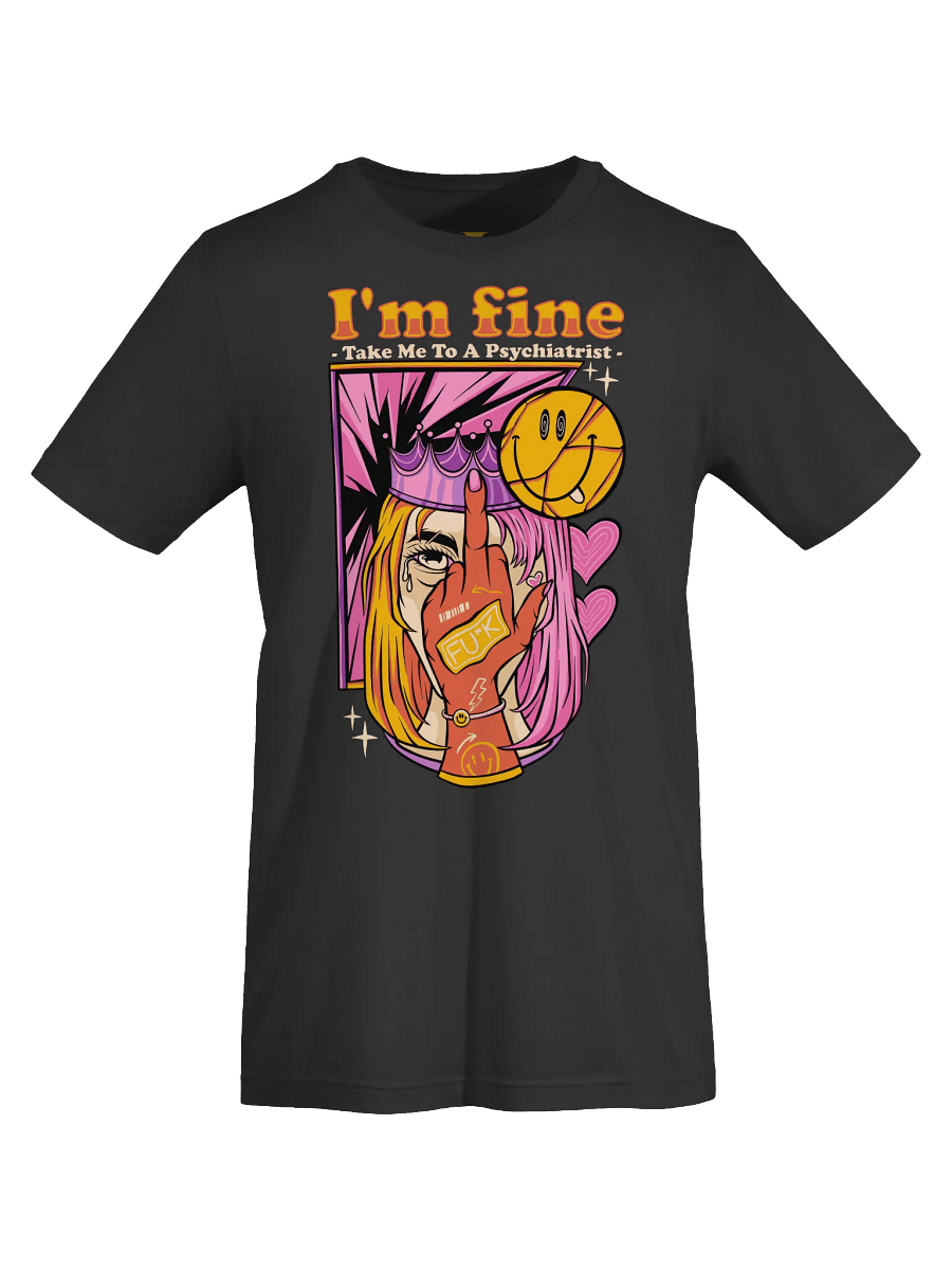 Bold & Edgy Middle Finger Crown Graphic T-Shirt product image (7)