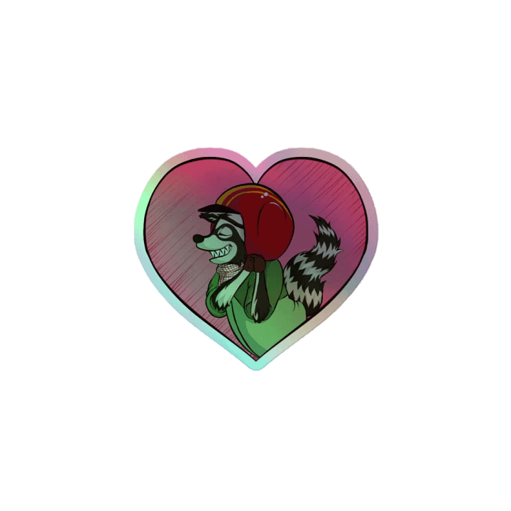 Holographic TrashHeart Sticker product image (1)