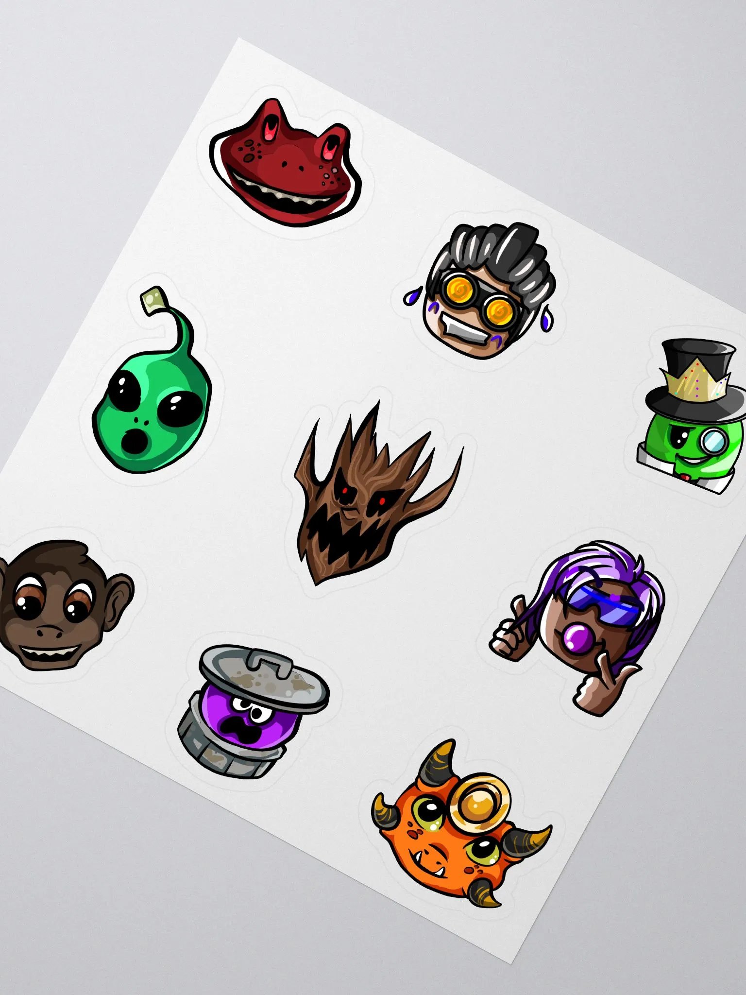 Boss & NPC Heads Sticker Sheet - Ghost Simulator product image (2)