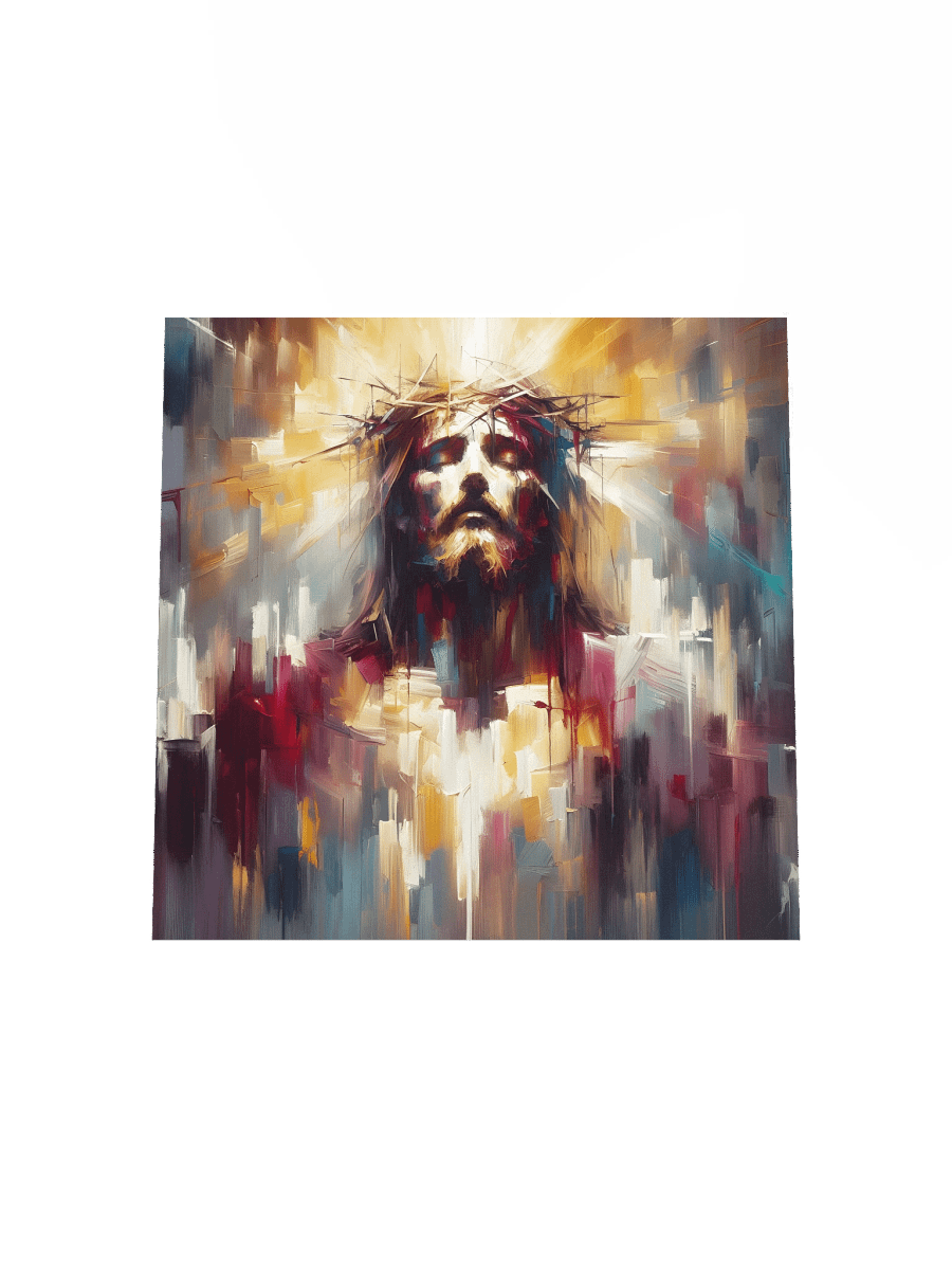 Jesus Christ Radiant Resurrection Art | Modern Christ Art Canvas for Home & Church Décor product image (4)
