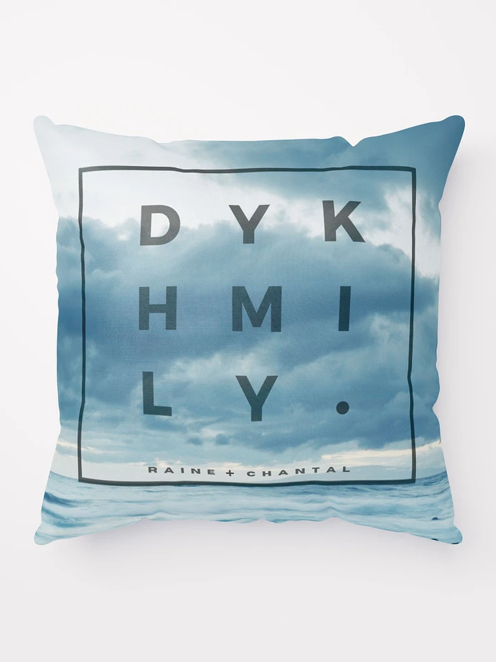 DYKHMILY Square Blue Throw Pillow product image (1)