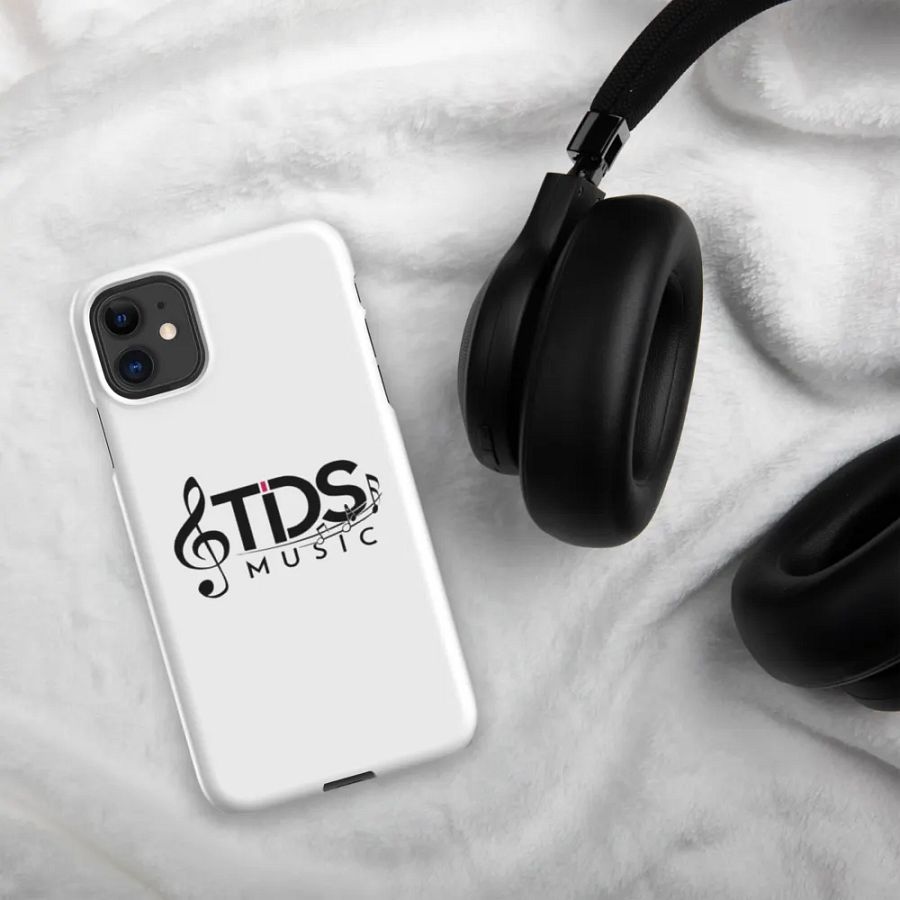 TDS Music White Glossy iPhone Snap Case with Music Notes Design product image (6)