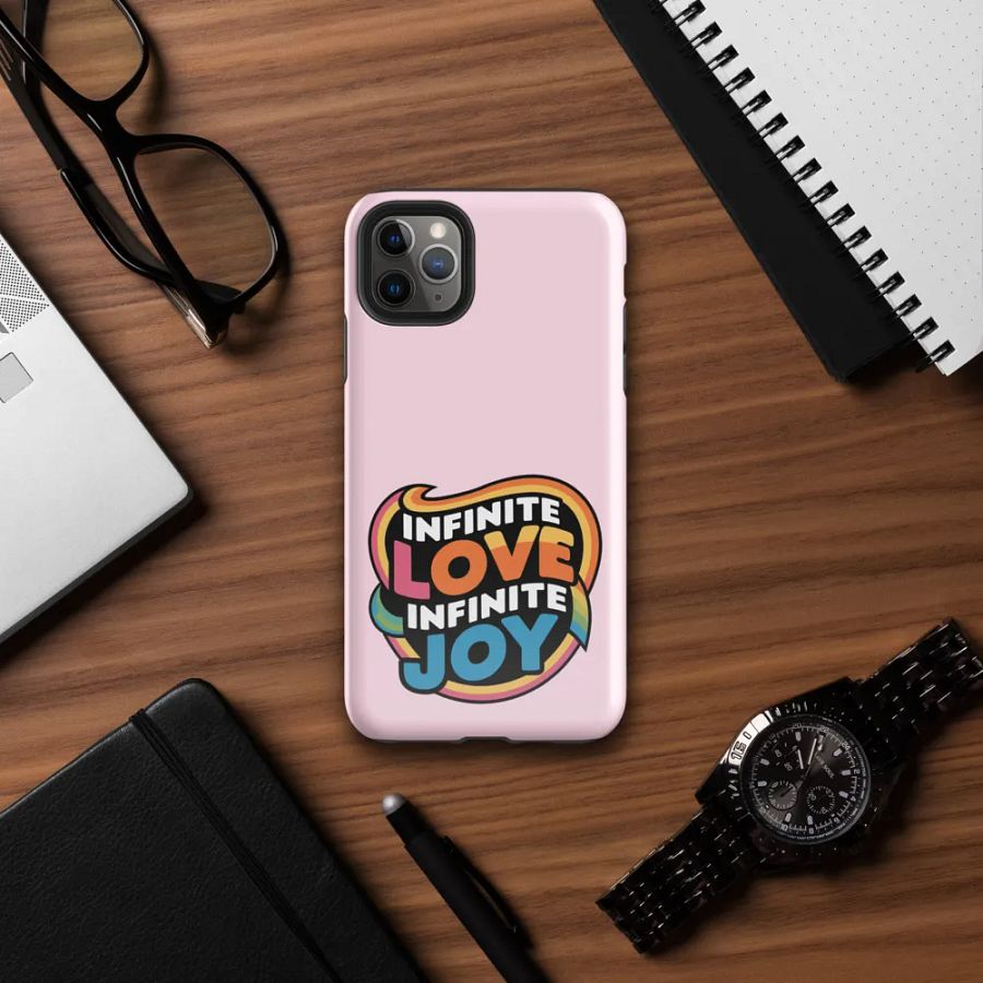 Infinite Love Infinite Joy Tough Case for Iphone (Pink) product image (7)