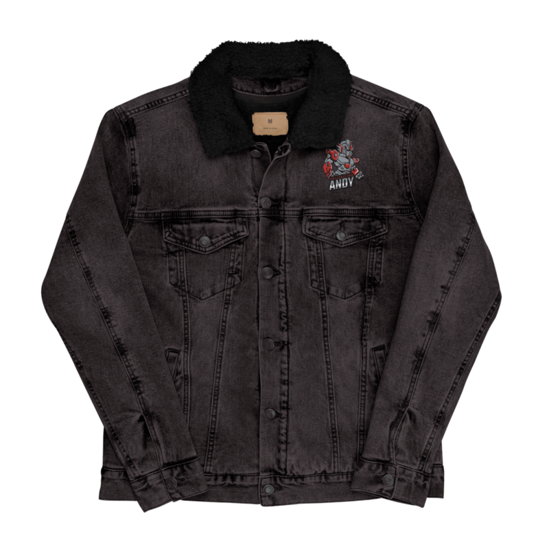 [FallenTitanAndy] Unisex Sherpa Denim Jacket Threadfast Apparel 372J product image (1)