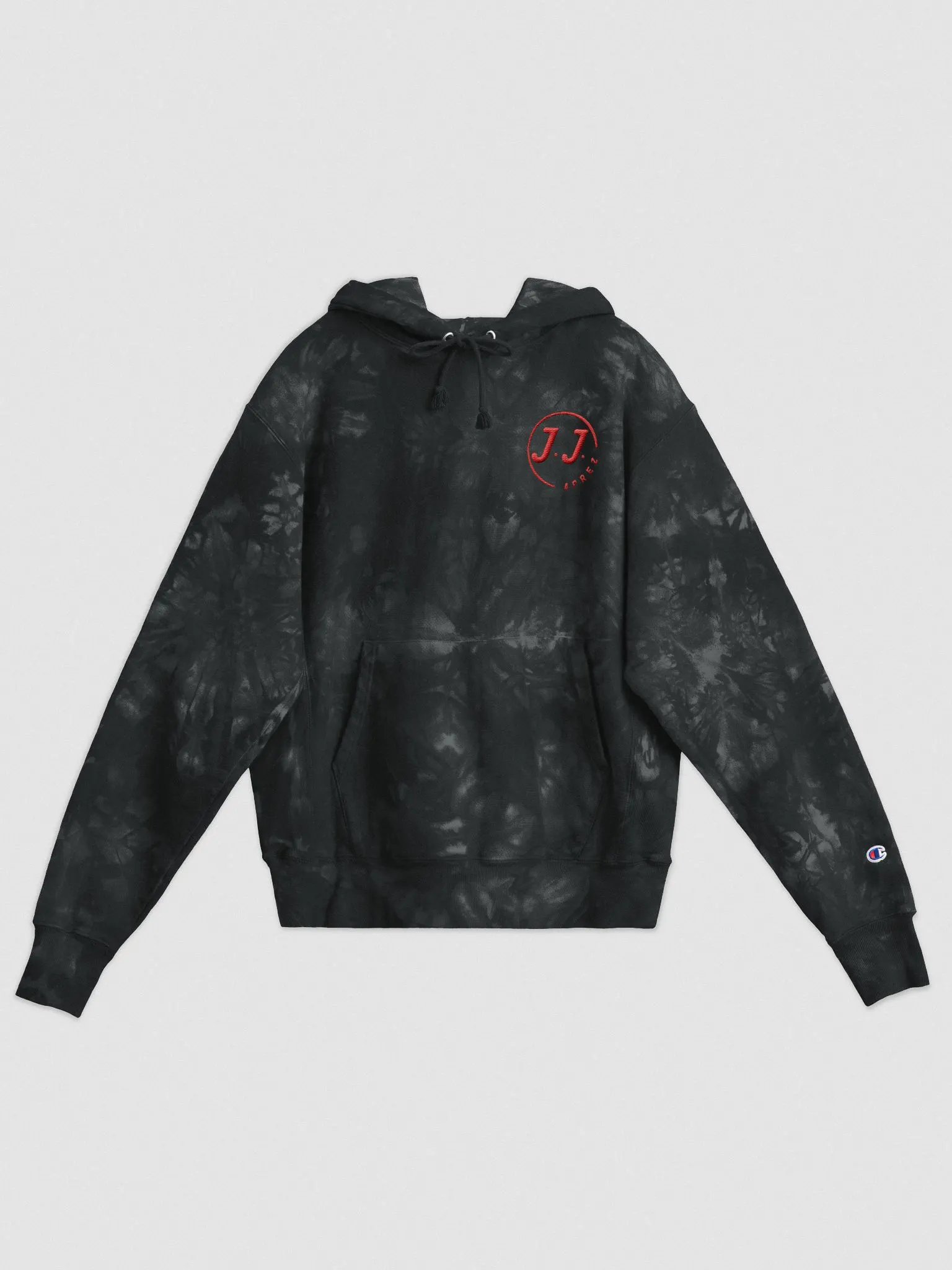 The Prez Logo (tie-dye hoodie red.) product image (1)