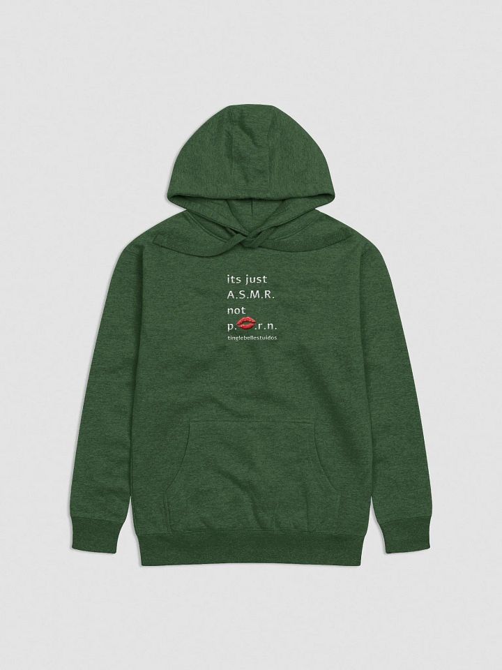 ASMR not p*rn hoodie - white lettering product image (1)