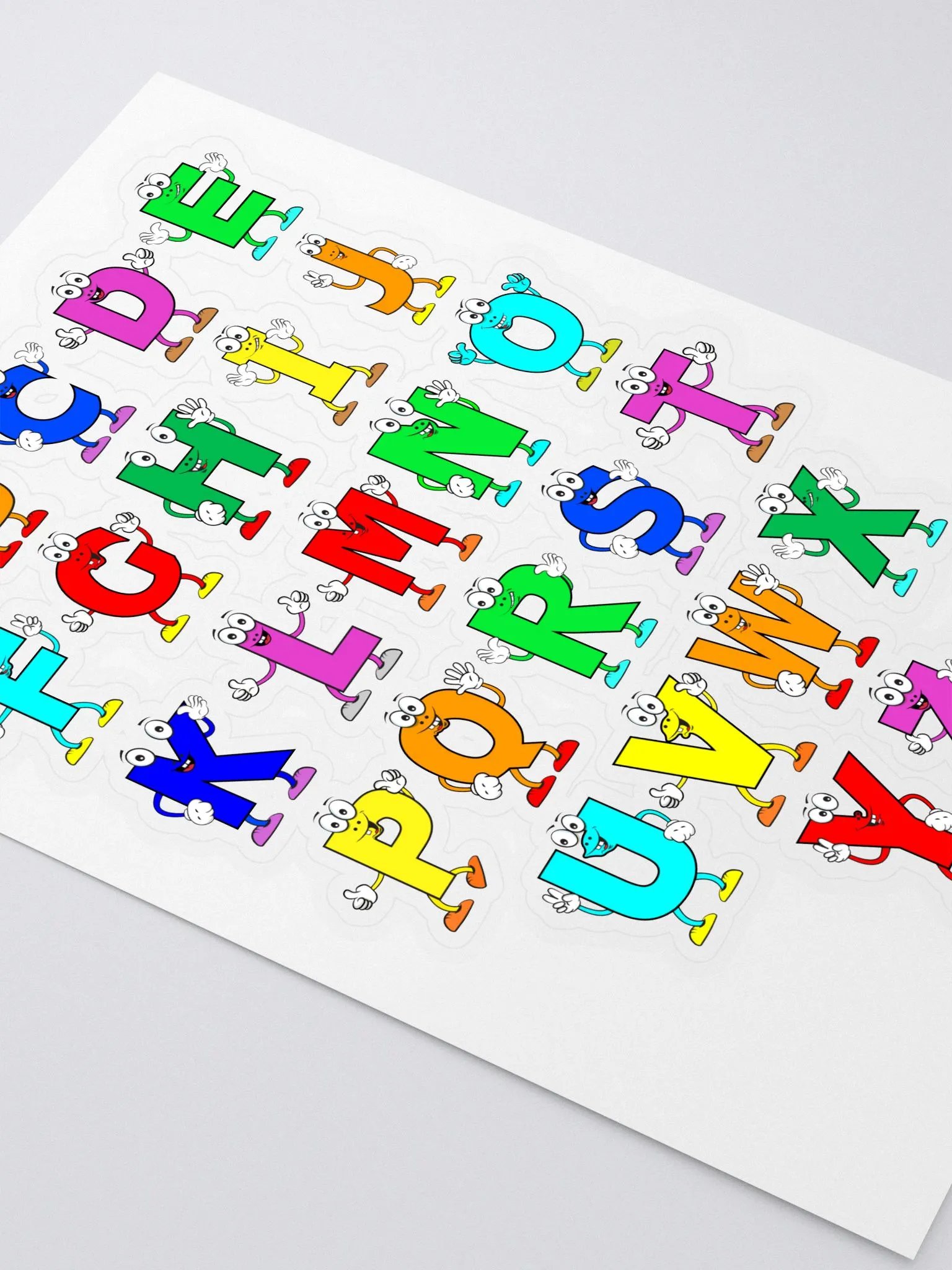 Alphabet Adventure Kiss Cut Sticker Sheet product image (2)