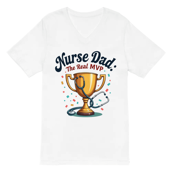 Nurse Dad MVP Trophy v-neck Tee product image (2)